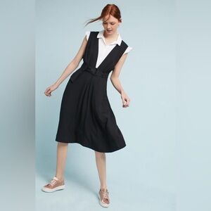Maeve Black Apron Dress